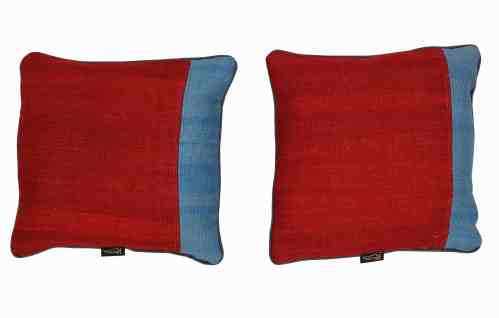 Handwoven Colour Block Kilim Cushion