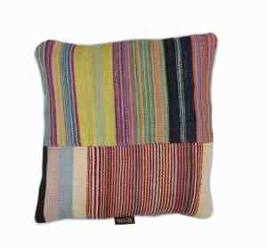 Handgewebtes Streifen-Kilim-Kissen