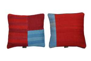 MG-101-45x45 Housse de coussin en kilim tissé à la main
