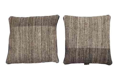Handwoven Grey Kilim Cushion Cover