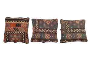 MG-117-45x45 Copricuscino Kilim Antico Fatti a Mano