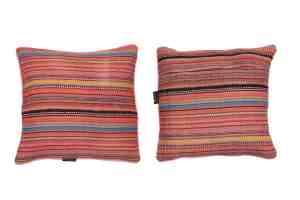 MG-120-45x45 Multicolor Striped Kilim Cushion