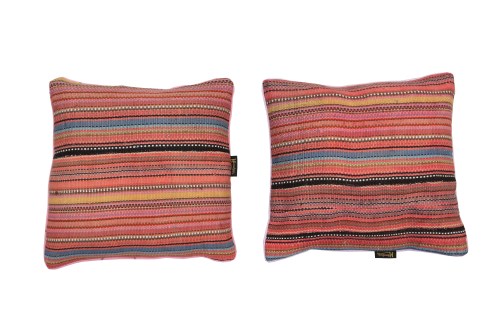Handwoven Striped Kilim Cushion Cover