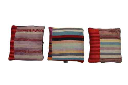 Multicolor Striped Kilim Cushion