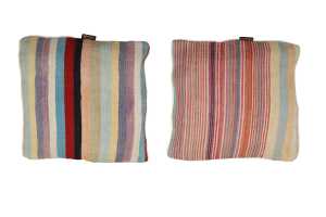 Pastel Striped Kilim Cushion