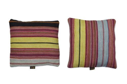 Multicolor Striped Kilim Cushion