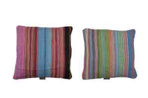 Multicolor Striped Kilim Cushion Cover