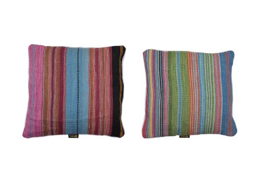 Multicolor Striped Kilim Cushion Cover