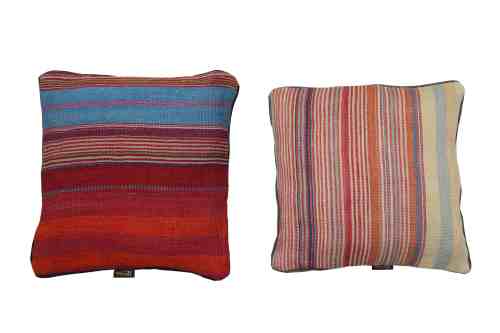 Multicolor Striped Kilim Cushion