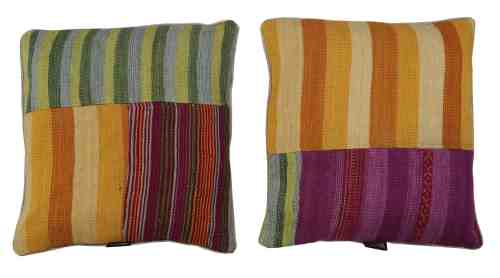 Housse de coussin Kilim tissée à la main