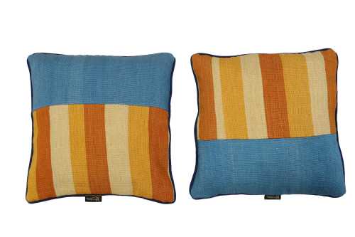 MG-55-45x45 Funda de Cojín de Kilim Tejida a Mano