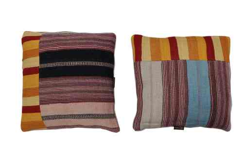Housse de coussin en kilim tissée à la main