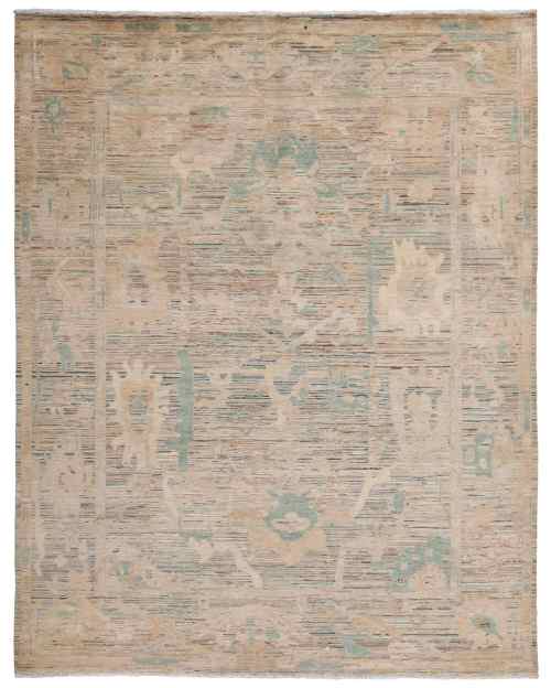 Tapis Fait Main en Laine Art Déco Moderne