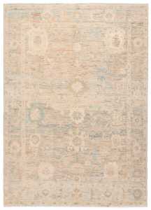 16519-352-252cm1 Afghansk uld art deco tæppe | Geometric tæppe