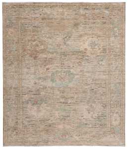16530-293x250cm Artisan Art Deco handgjord ullmatta