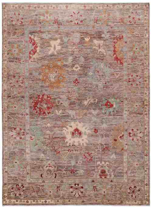 Tapis de zone Art Déco géométrique fait main