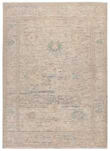 Hand Knotted Art Deco Geometric Wool Carpet