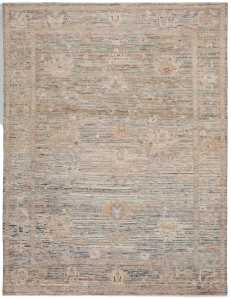 Alfombra de área Art Deco afgana geométrica hecha a mano