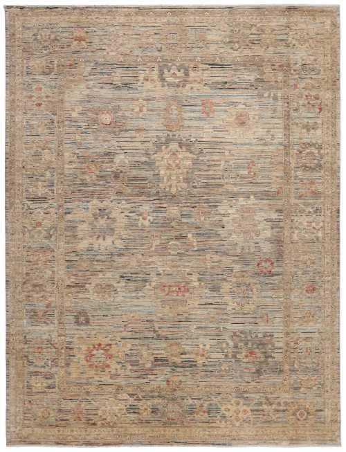 Luxuriöser afghanischer Art Deco handgeknüpfter Wollteppich