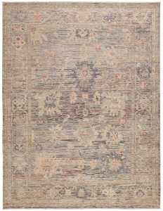 19094-353x274cm Luxury Afghan Art Deco Hand Knotted Wool Carpet