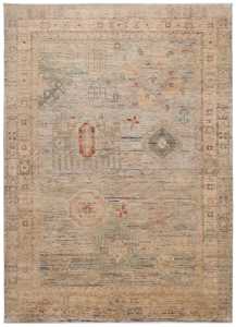 Tapis en laine de luxe afghan Art déco noué à la main