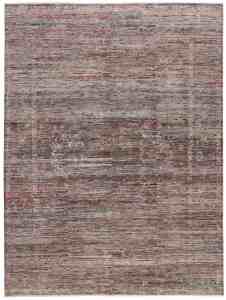 19526-349x256cm1 Atemberaubender handgefertigter Art-déco-Wollteppich von Berjasta