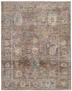 Authentic Afgan Hand Knotted Art Deco Area Rug