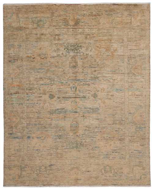 AQ101-303x245cm Tapis géométrique Art Déco fait main