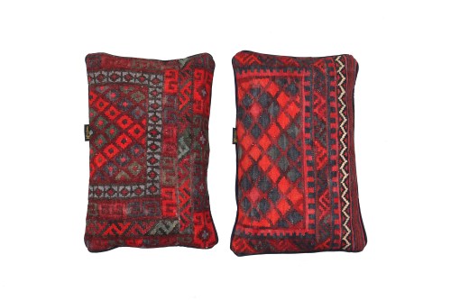 MG-194-60x40 Housse de coussin Afghan Kelim à motif tribal diamant