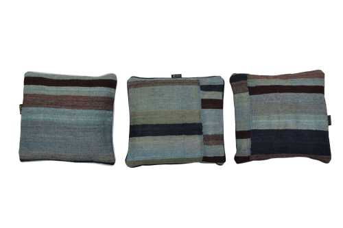 MG-206-45x45 Coussin Kelim Afghan Contemporain | Housse en Laine