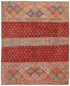 Tapis en laine Khorjin Afghan noué à la main