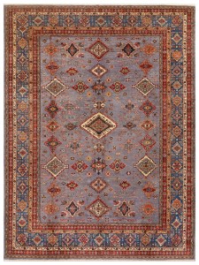 Handmade Afghan Super Qazak Heritage Rug