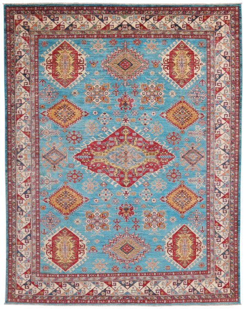 Handgeknoopt Afghaans Super Kazak Tijdloos Tapijt