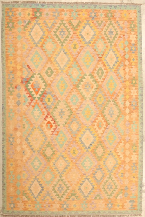 Handmade Afghan Traditional Kelim Wool Rug