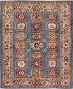 1835-298x243 Hand-Knotted Afghan Super Kazak Wool Rug