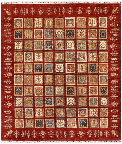 1873-291x247 Tapis Heritage Bakhtiari Afghan fait main