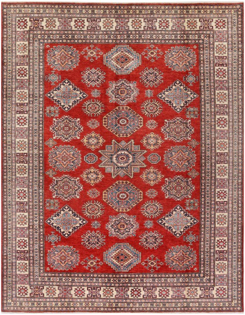 Tapis Afghan Super Kazak intemporel fait main