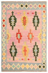 Authentischer traditioneller handgewebter Wolle Kilim Teppich