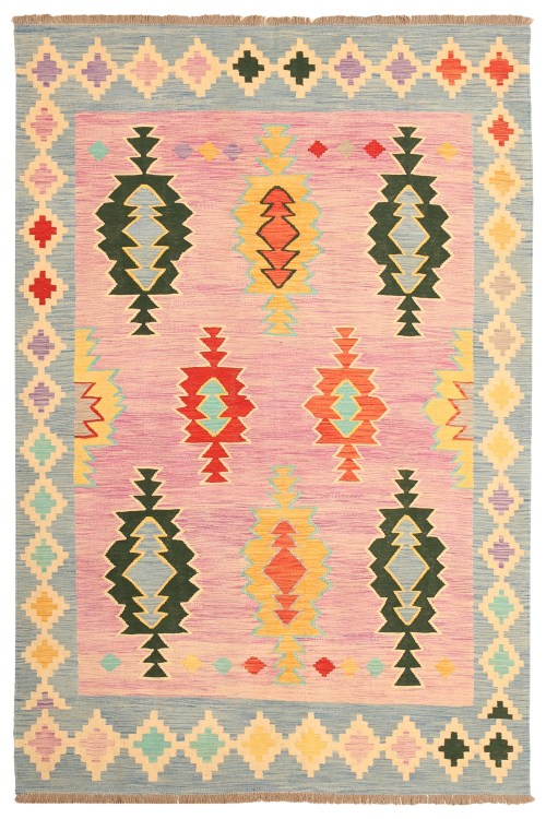 19299-299x196cm Authentiek Traditioneel Tribaal Handgemaakt Wol Kilim Tapijt