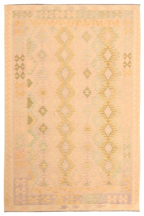 19574-300x200cm Originele handgemaakte Afghaanse tribale wol kilim tapijt