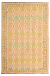 Handmade Traditional Tribal Geometric Flatweave Rug