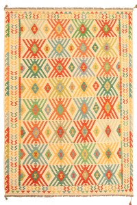 Afghan Oriental wool carpet Handmade Kelim Rug