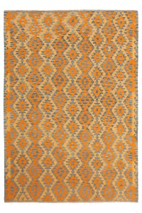 2249-291x200cm Smuk tæppe håndvævet Kelim uld orientalsk tæppe