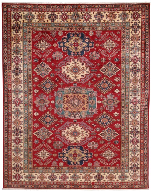 Tapis artisanal Afghan Super Kazak noué à la main