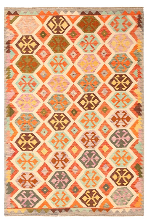 Stunning Handwoven Traditional Ghazni wool kilim Rug