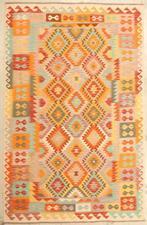 Stunning Handwoven Traditional Ghazni wool kilim Rug