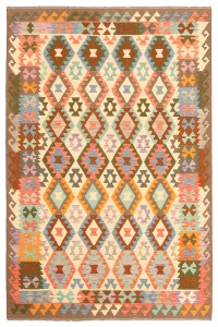 Handmade Afghan Traditional Kelim Wool Rug