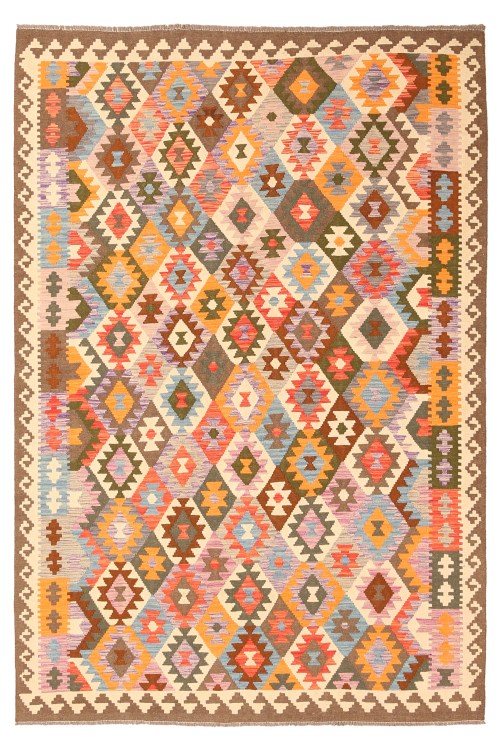 Handmade Afghan Traditional Kelim Wool Rug