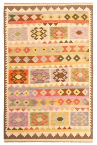 Originele handgemaakte Afghaanse tribale wollen kilim kleed