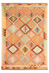 Handmade Afghan Traditional Kelim Wool Rug 